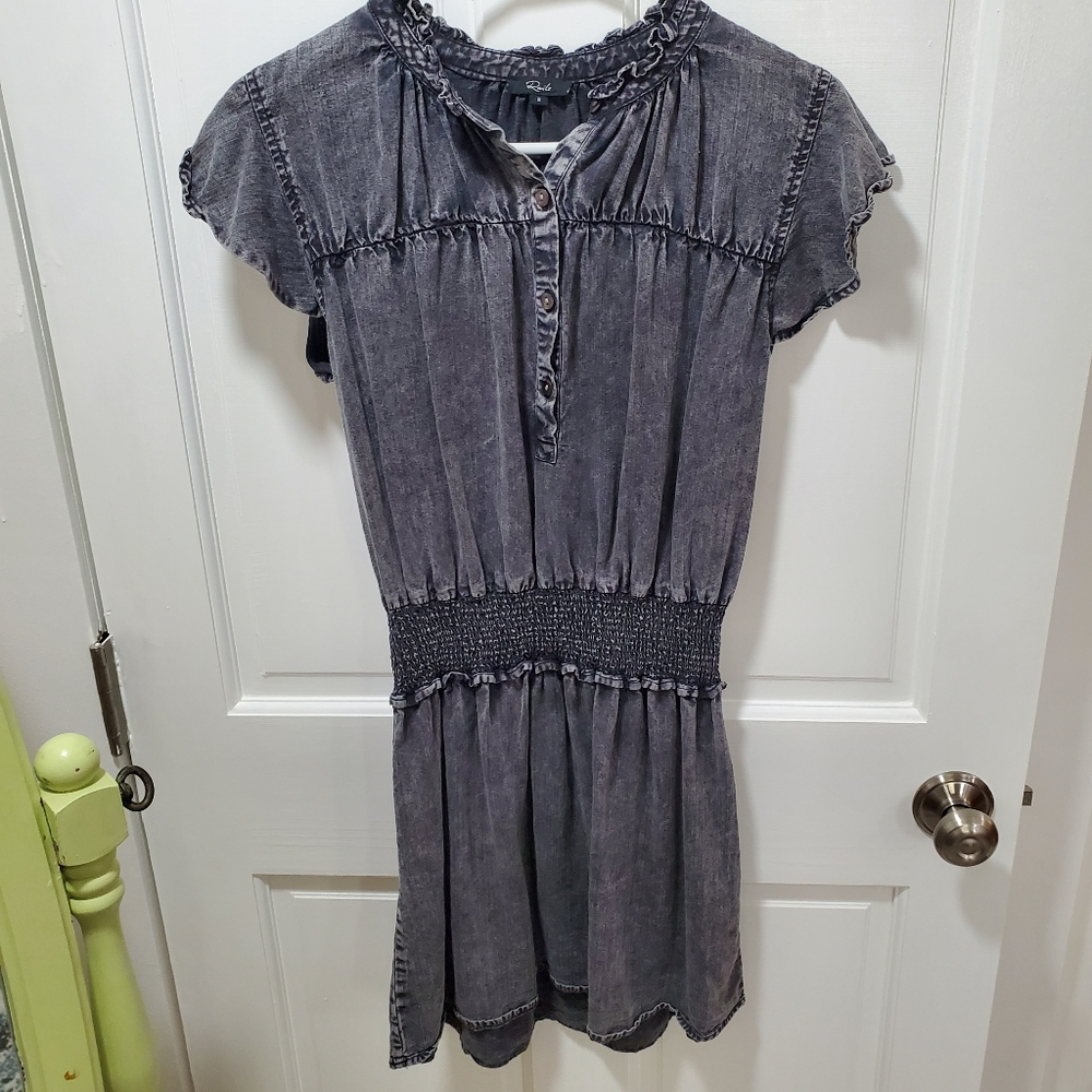 Rails Black/Gray Acid Wash Dress